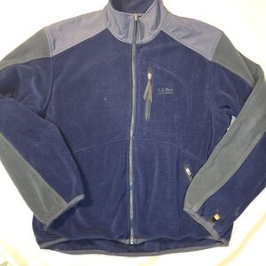 L.L.Bean fleece jacket, "All Conditions Polartec Zip-Up Mens Size L Vintage